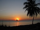Sunset picnic in Cape Florida during full day sunset charter