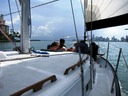 Miami birthday party on a sailboat