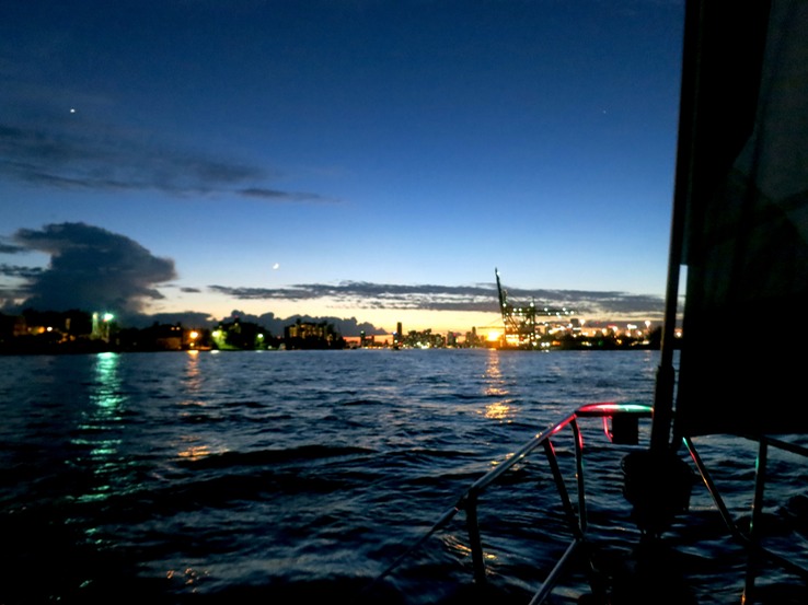 Miami by night sail
