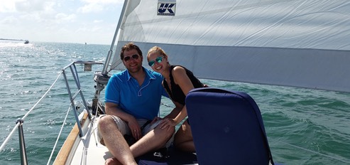 Private romantic sailing for 2 in Miami Beach