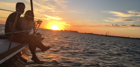 romantic sailboat proposal in Miami 