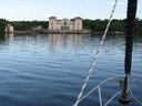 Viscaya Palace from sailboat